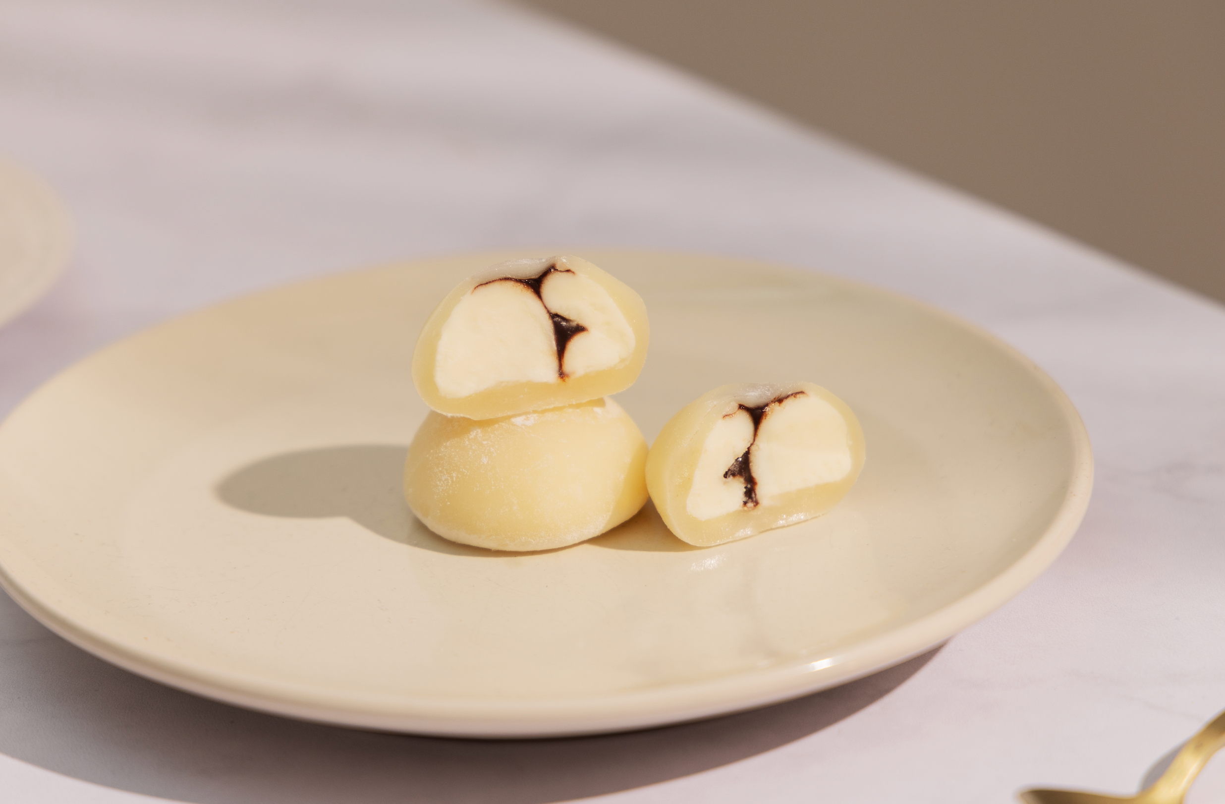 Mochi crémeux coconut coeur chocolat