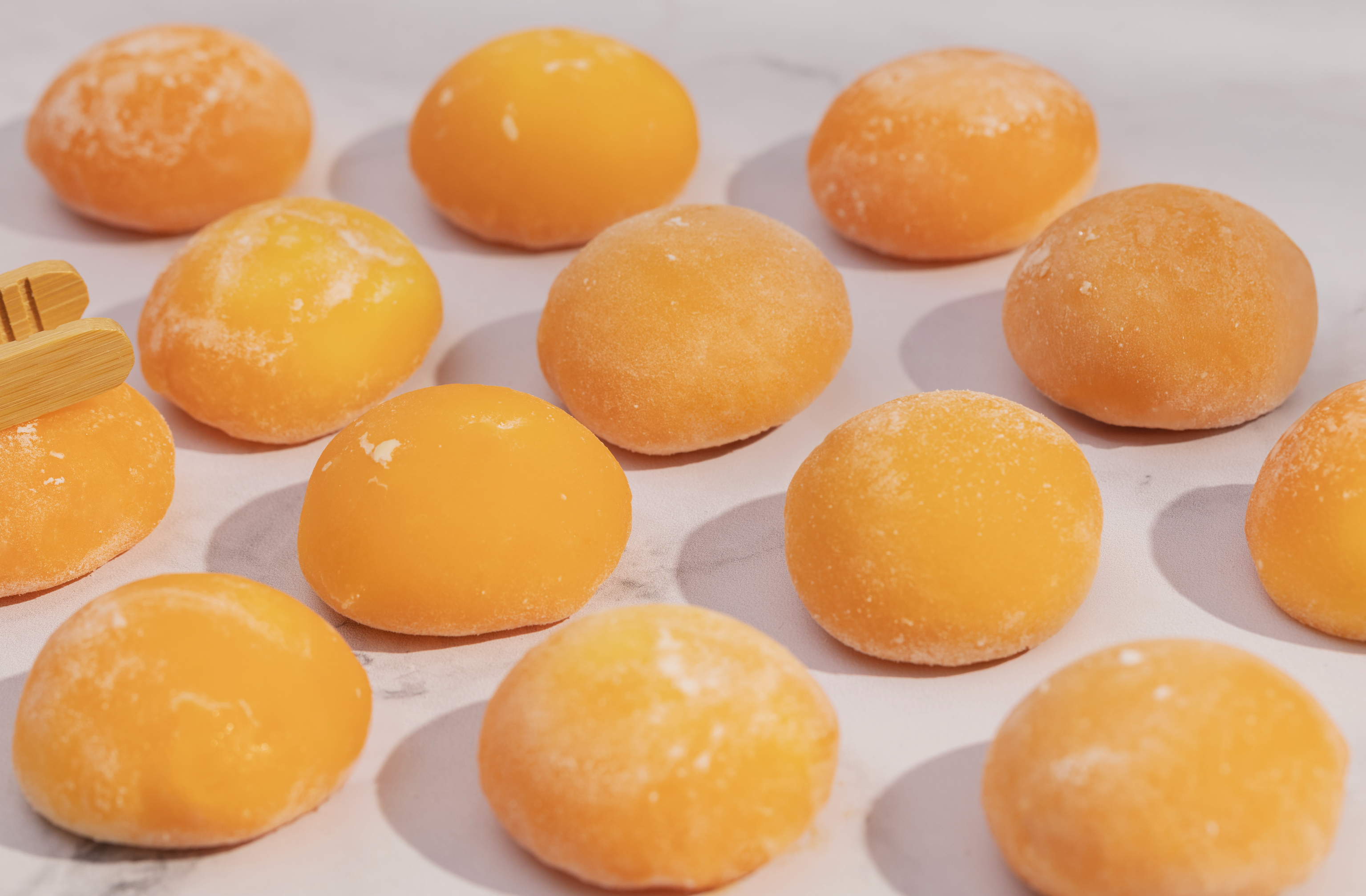 Mochi crémeux cheesecake coeur mangue passion