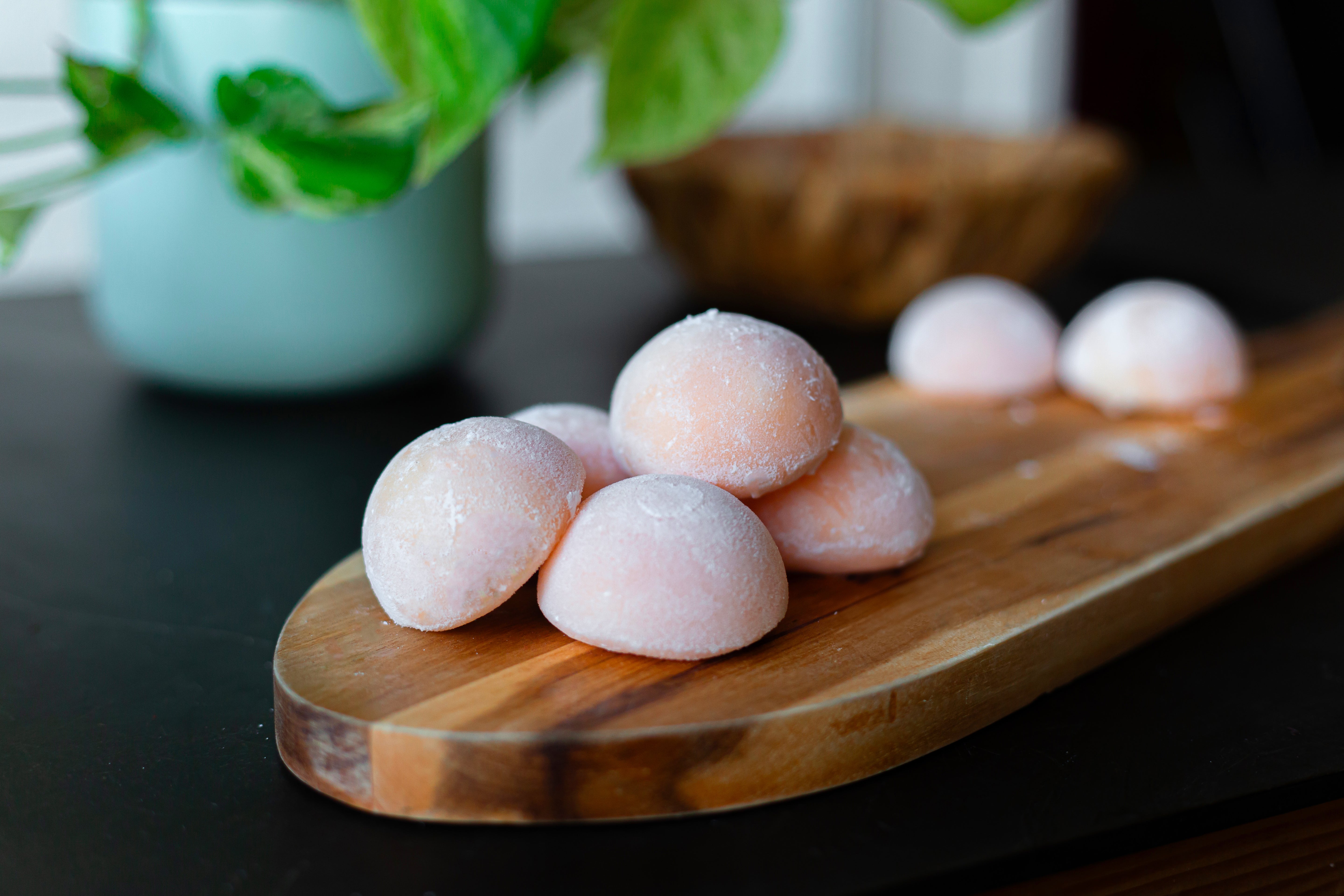 Mochi glacé pêche blanche