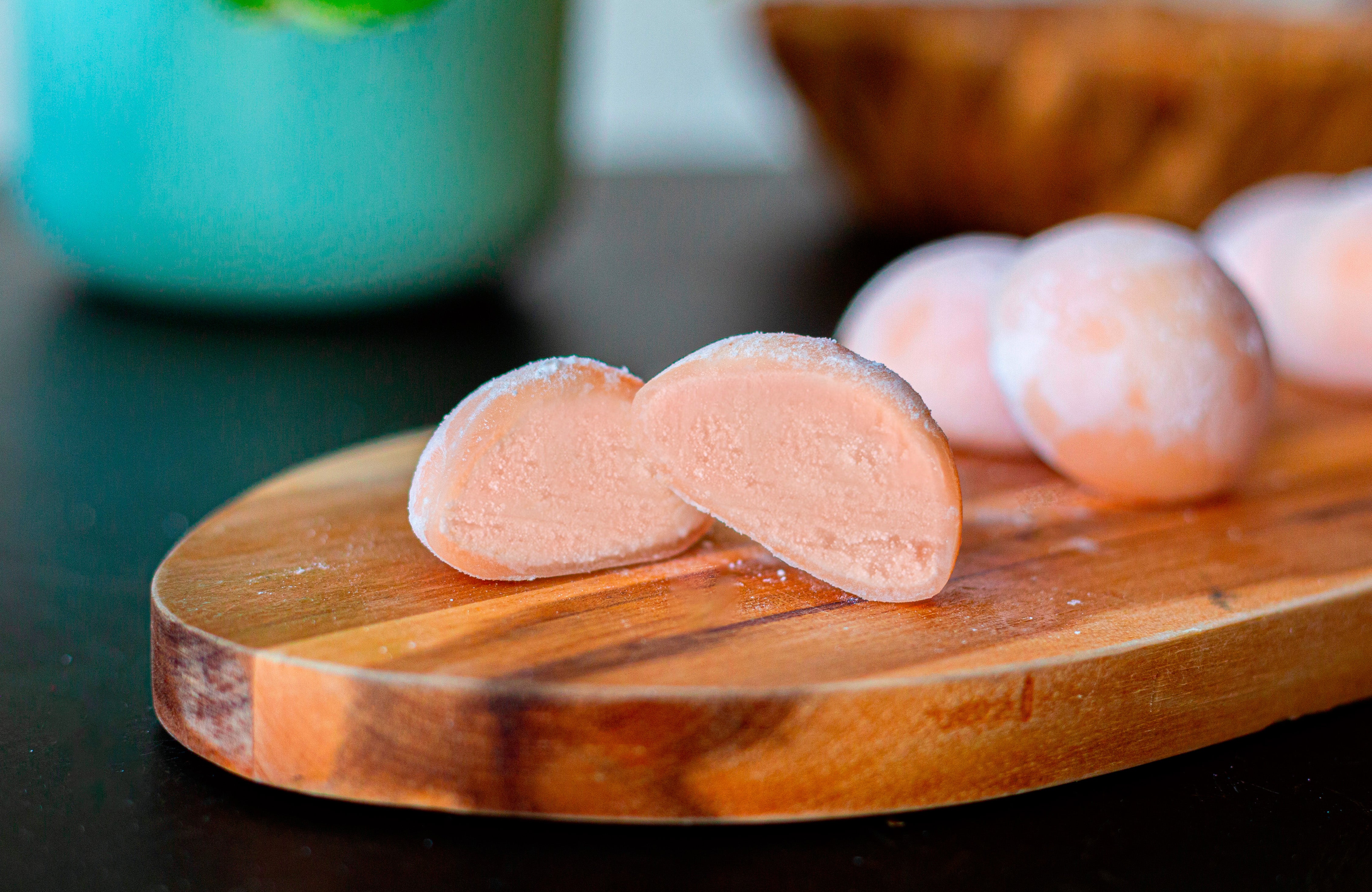 Mochi glacé pêche blanche