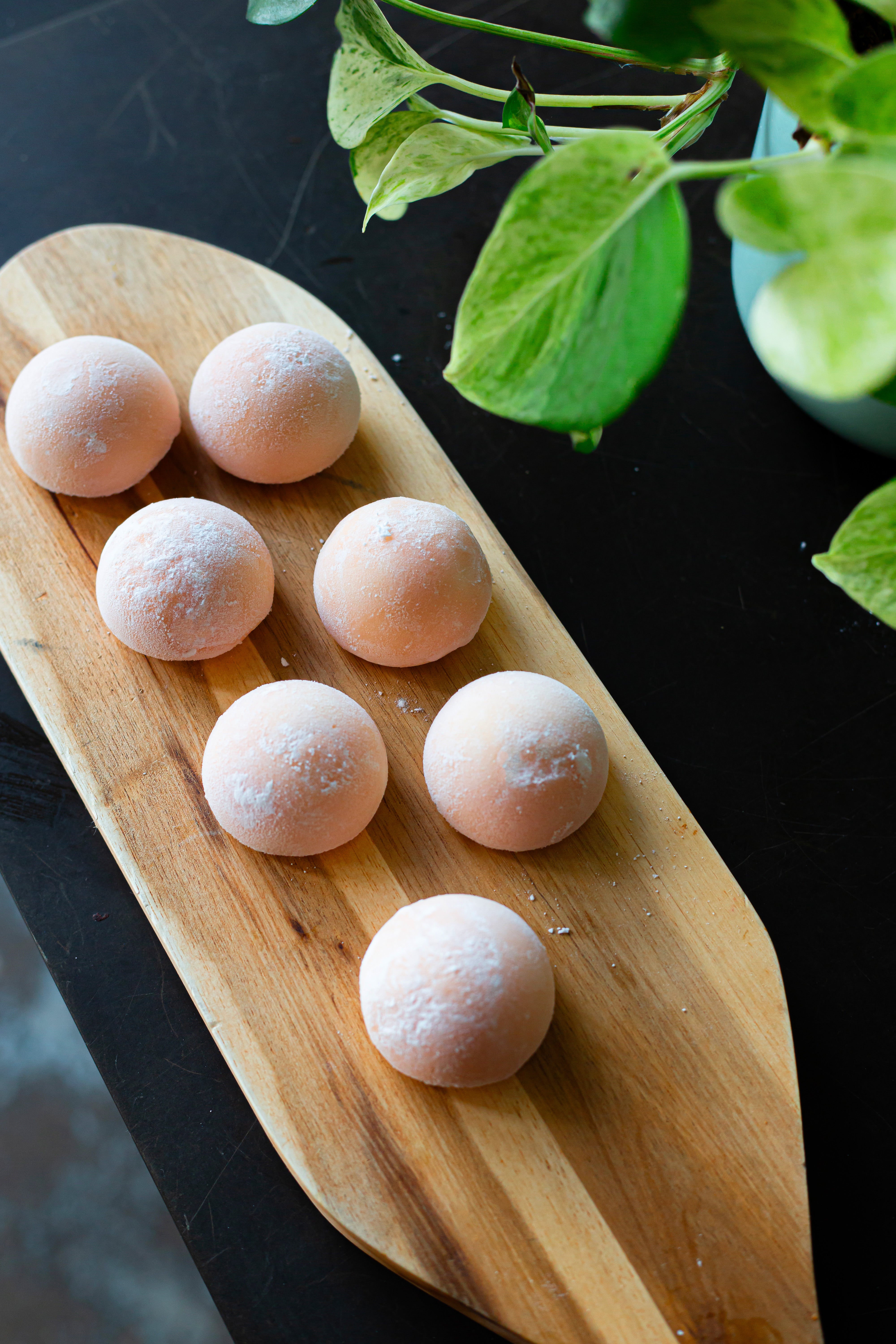 Mochi glacé pêche blanche