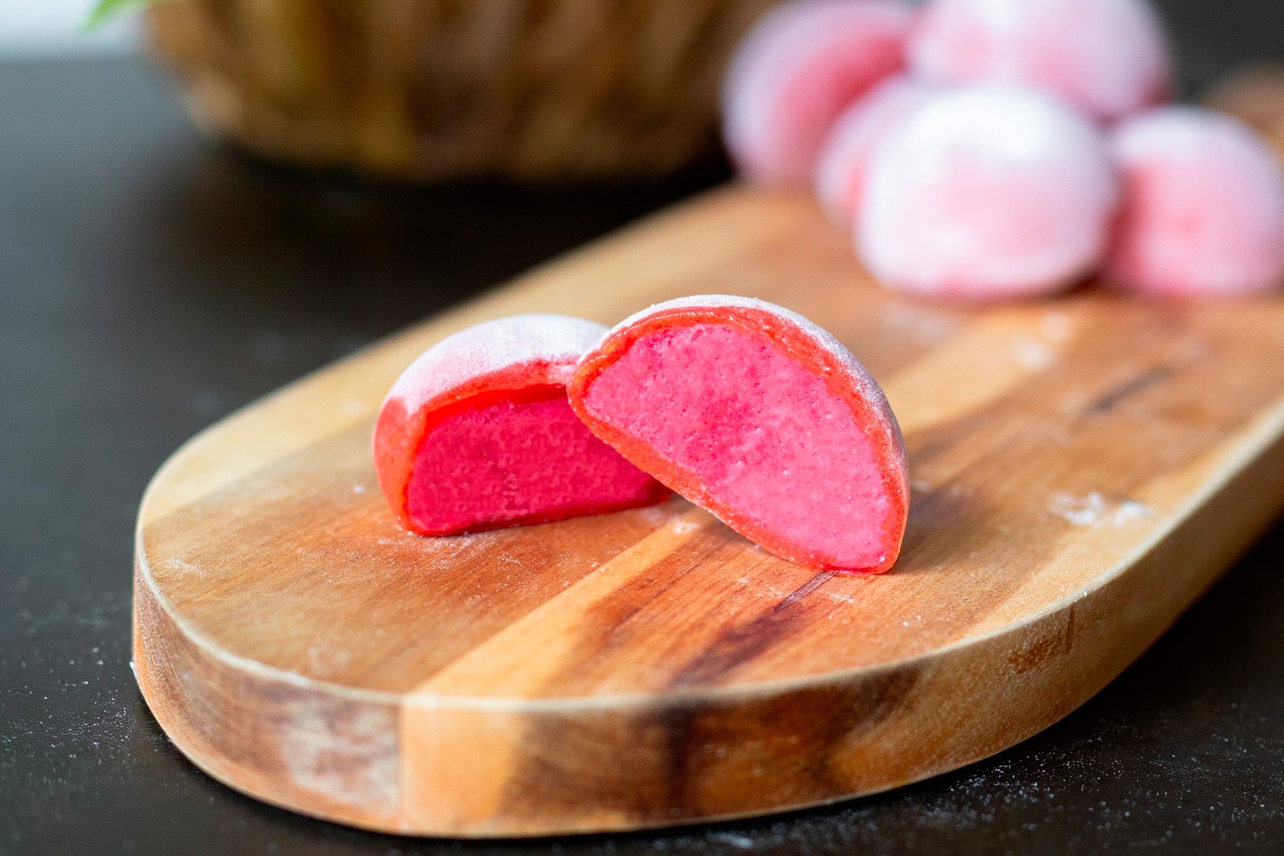 Mochi glacé framboise