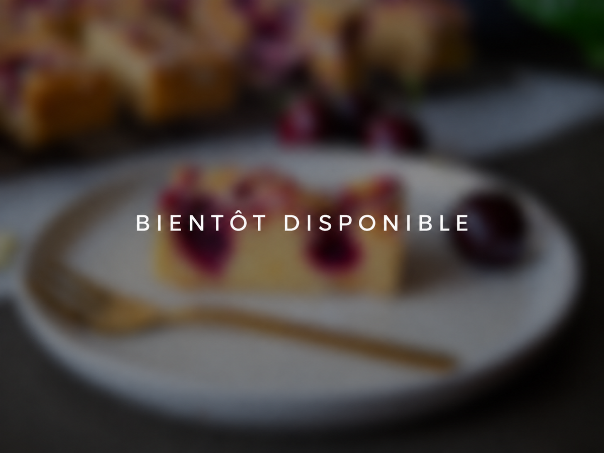 Gâteau aux cerises griottes & chocolat blanc